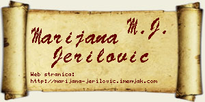 Marijana Jerilović vizit kartica